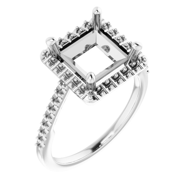 Halo-Style Engagement Ring