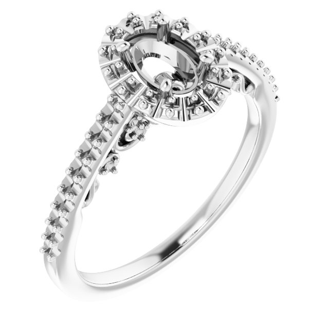Halo-Style Engagement Ring