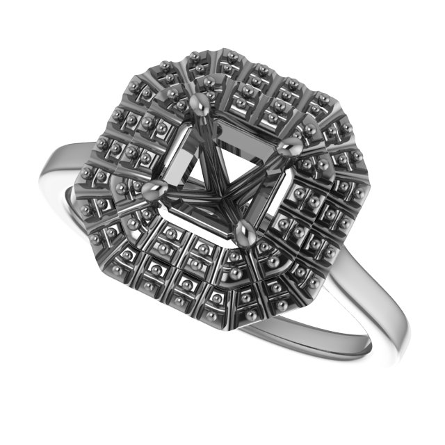 8x4 mm Marquise Engagement Ring Mounting view 5