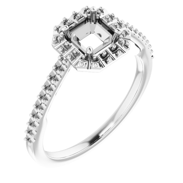 Halo-Style Engagement Ring