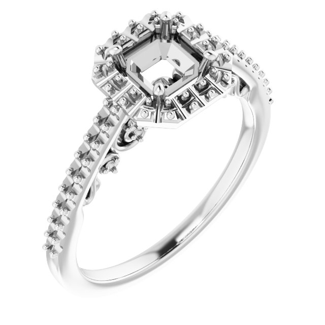 Halo-Style Engagement Ring