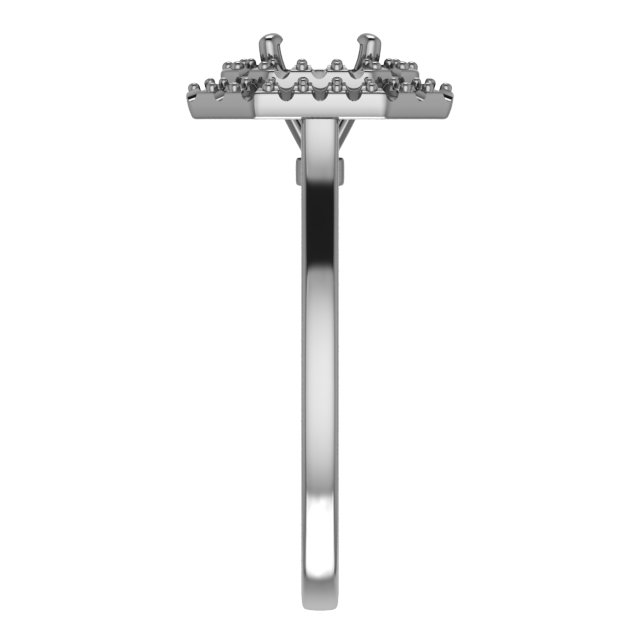 8x4 mm Marquise Engagement Ring Mounting view 4