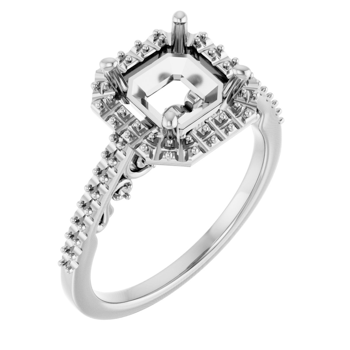 Halo-Style Engagement Ring
