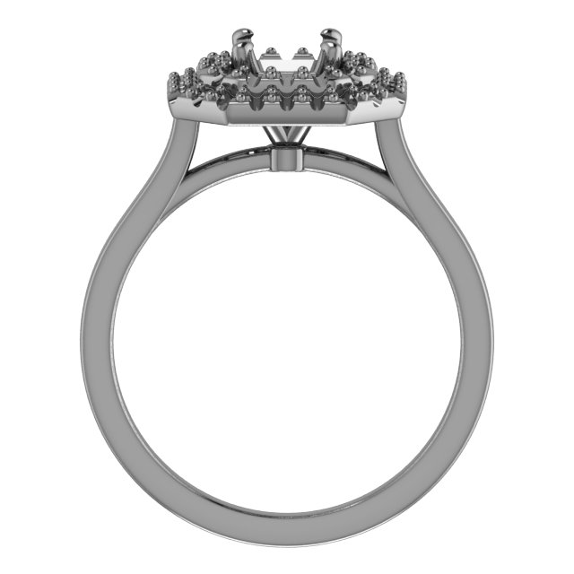 8x4 mm Marquise Engagement Ring Mounting view 2
