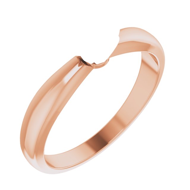 14K Rose/Бяло злато 4.8-5.7 mm Кръгъл 4-Prong Tulipset® Солитер Годежен пръстен Монтаж