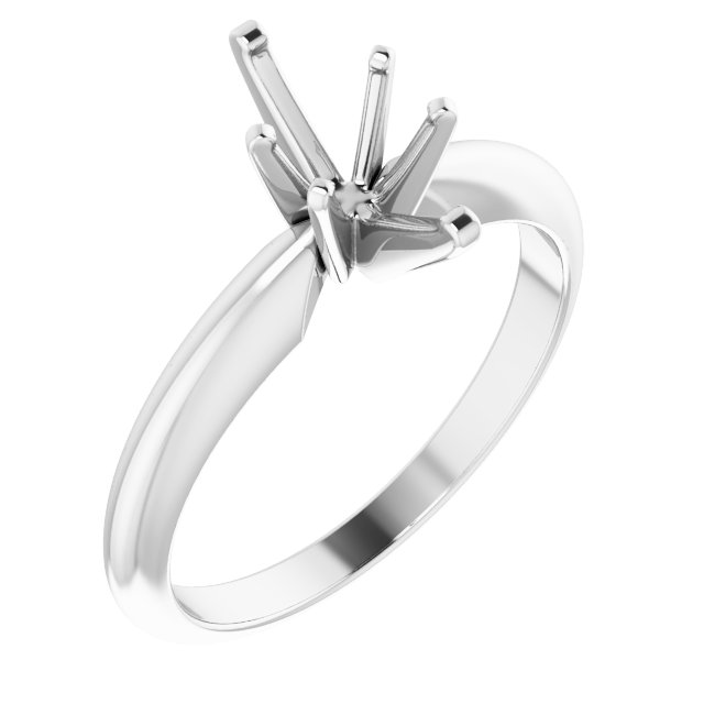 14k White Gold 9.5x5 Mm Marquise 6-prong Solitaire Engagement Ring Mounting