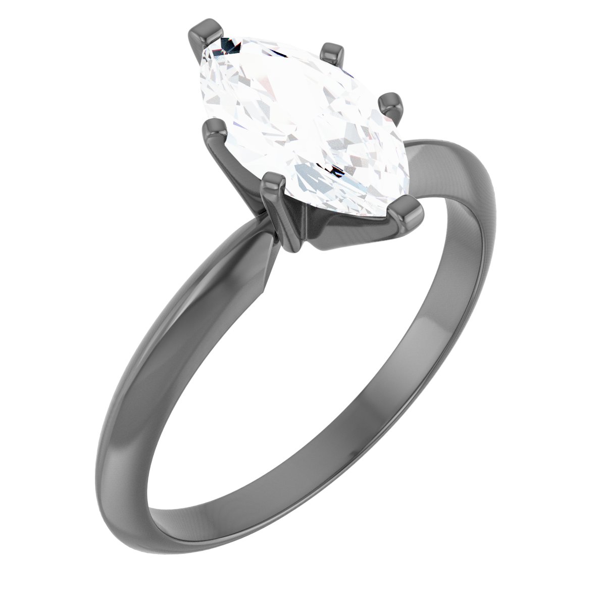 Marquise 6-Prong Solitaire Ring Mounting