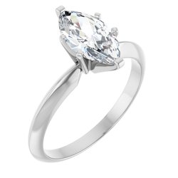 Marquise 6-krapní Solitaire Ring Mounting