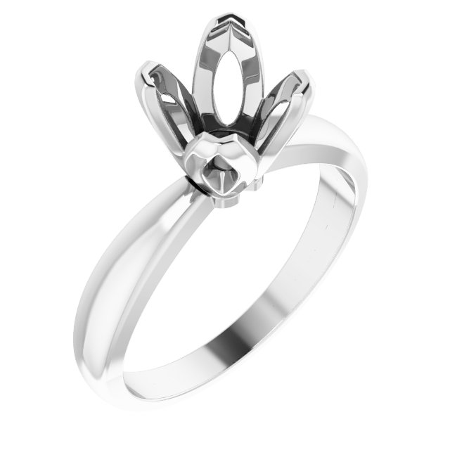 V-Prong Tulipset® Solitaire Engagement Ring