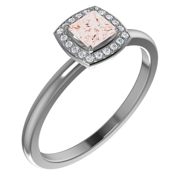 14K Rose Diamond and .05 CTW Diamond Ring Ref. 12171254