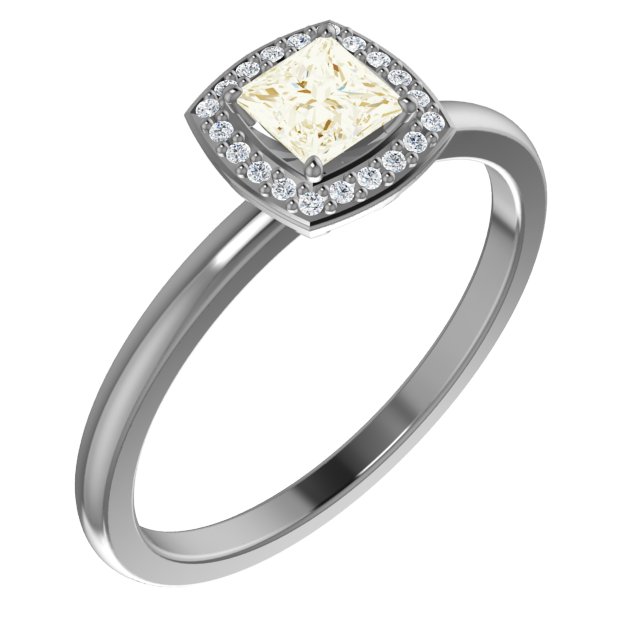 14K Yellow Diamond and .05 CTW Diamond Ring Ref. 12171249