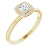 14K Yellow Diamond and .05 CTW Diamond Ring Ref. 12171249