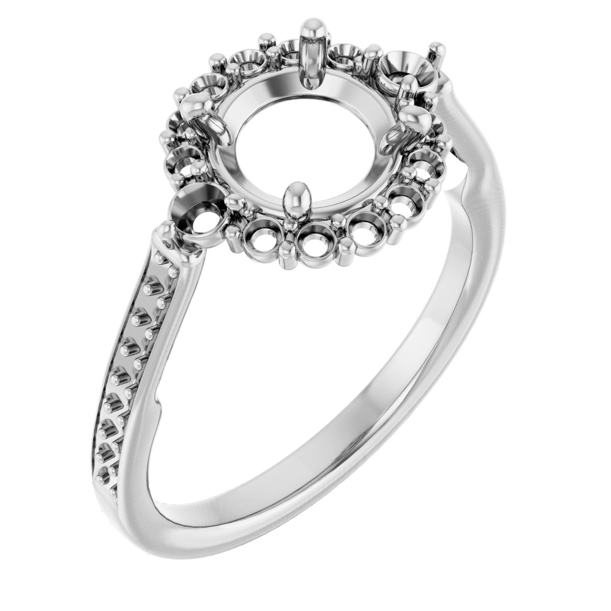 Halo-Style Engagement Ring