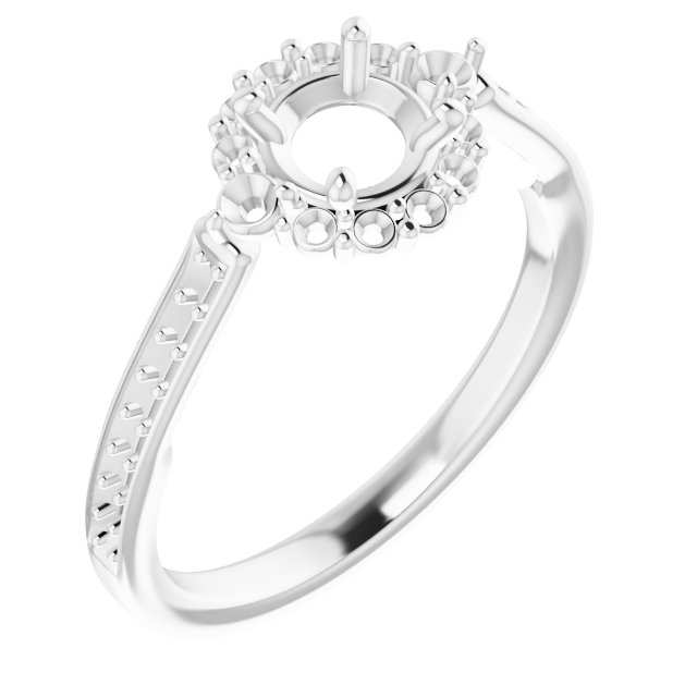 Halo-Style Engagement Ring
