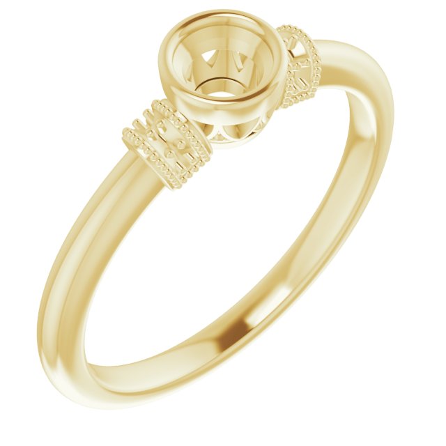 Bezel-Set Accented Ring