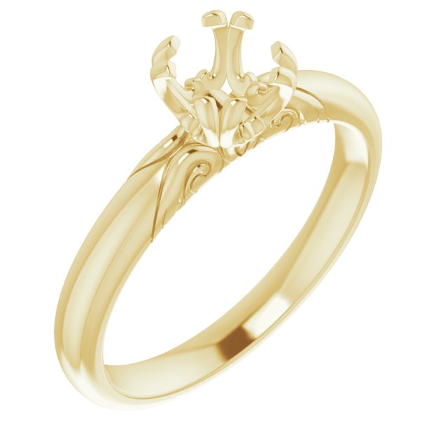 Split-Prong Solitaire Engagement Ring