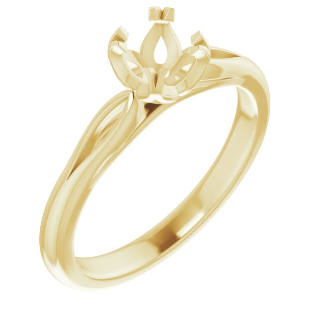 Split-Prong Solitaire Engagement Ring