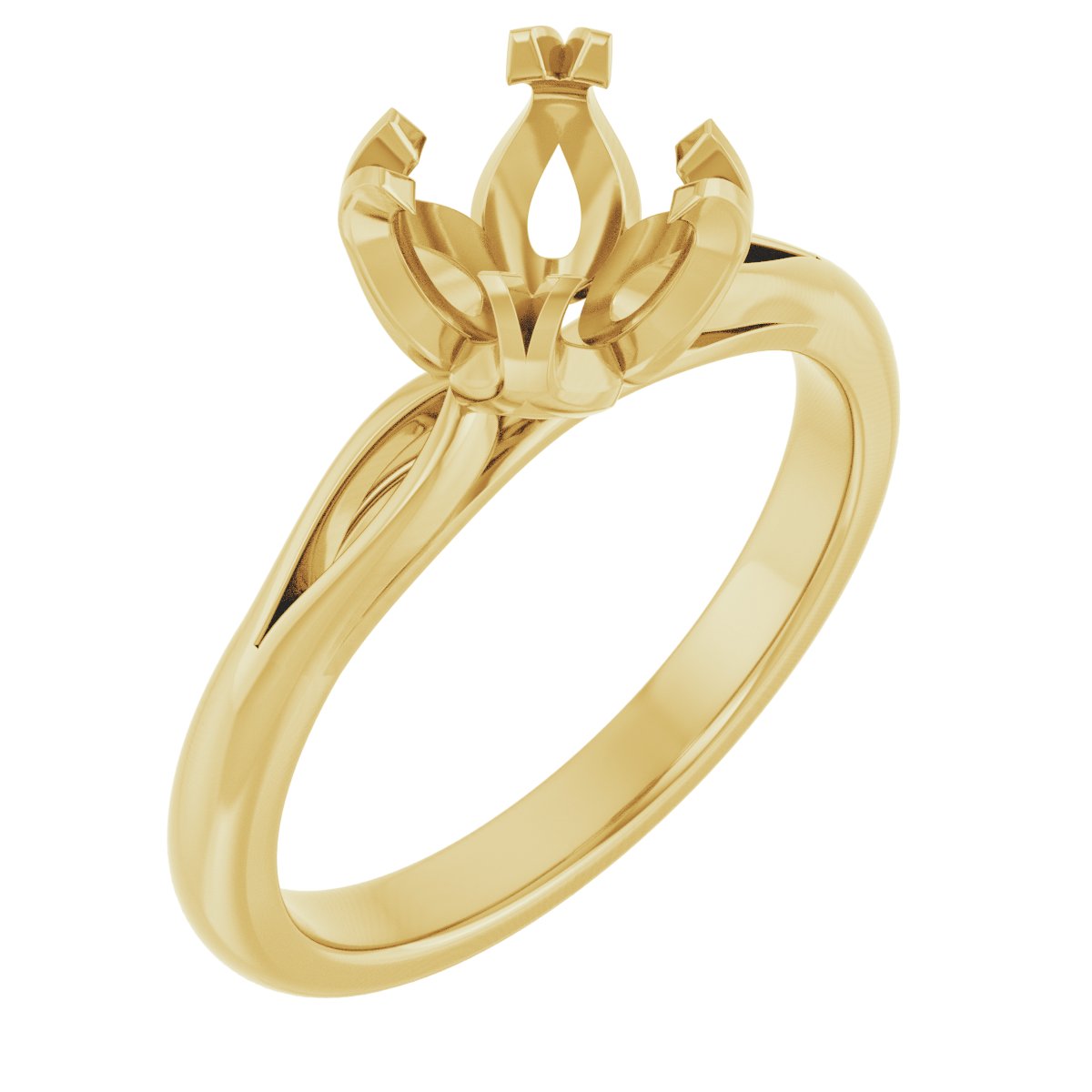 Split-Prong Solitaire Engagement Ring