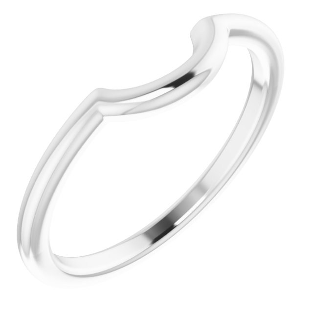 14K White Matching Band