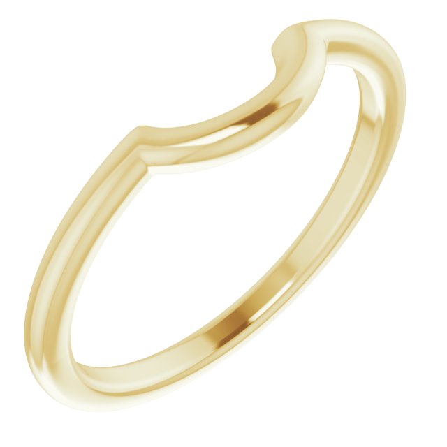 14K Yellow Matching Band for 5.8 mm Engagement Ring