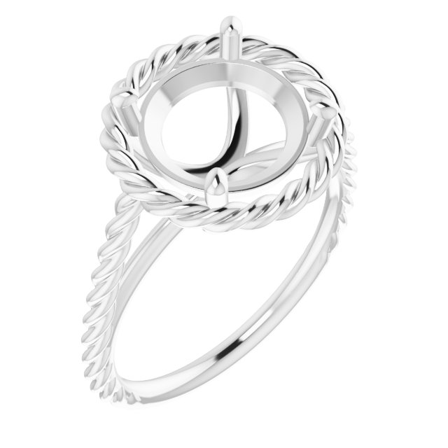 Solitaire Rope Ring