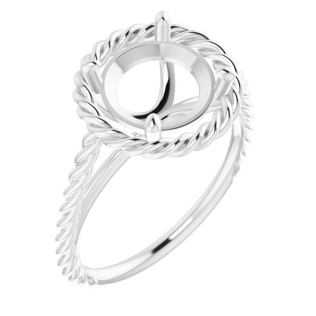 Solitaire Rope Ring
