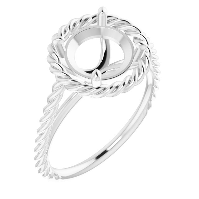 Solitaire Rope Ring