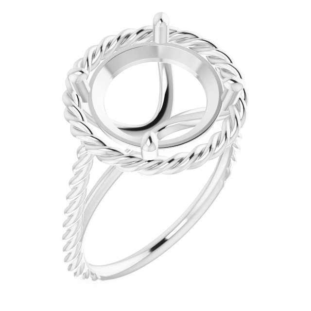 Solitaire Rope Ring