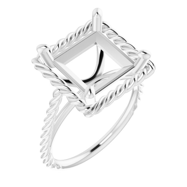 Solitaire Rope Ring