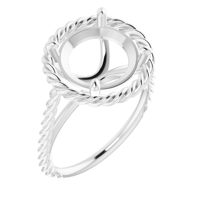 Solitaire Rope Ring