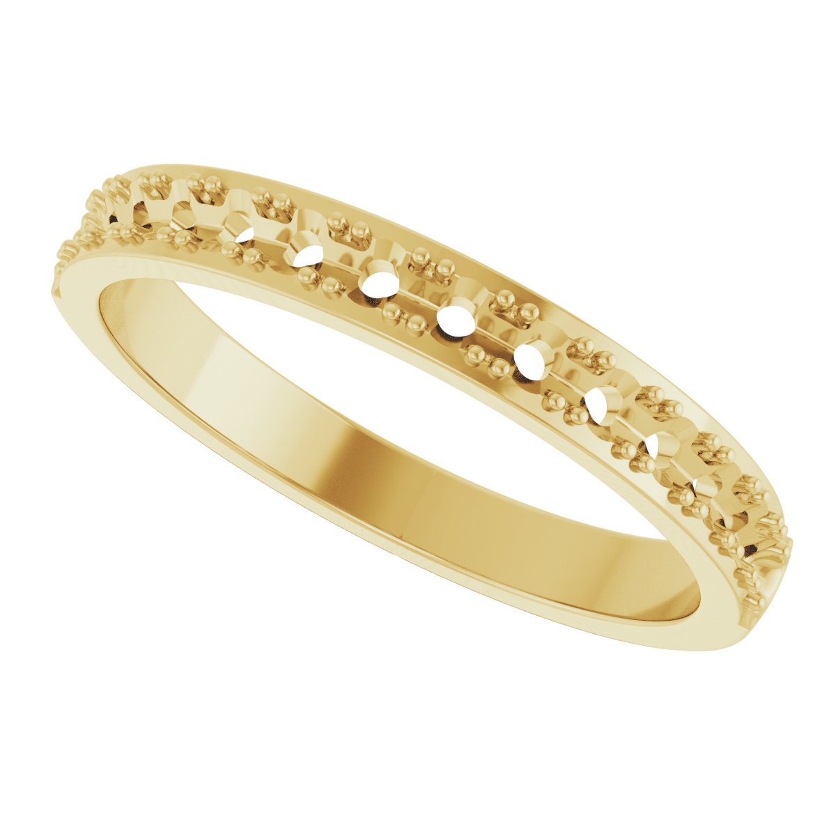 14K Yellow 3/8 CTW Diamond Anniversary Band