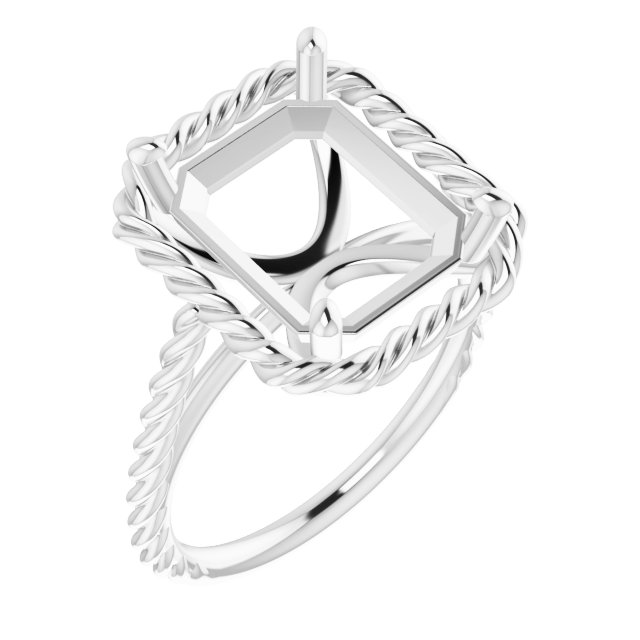 Solitaire Rope Ring