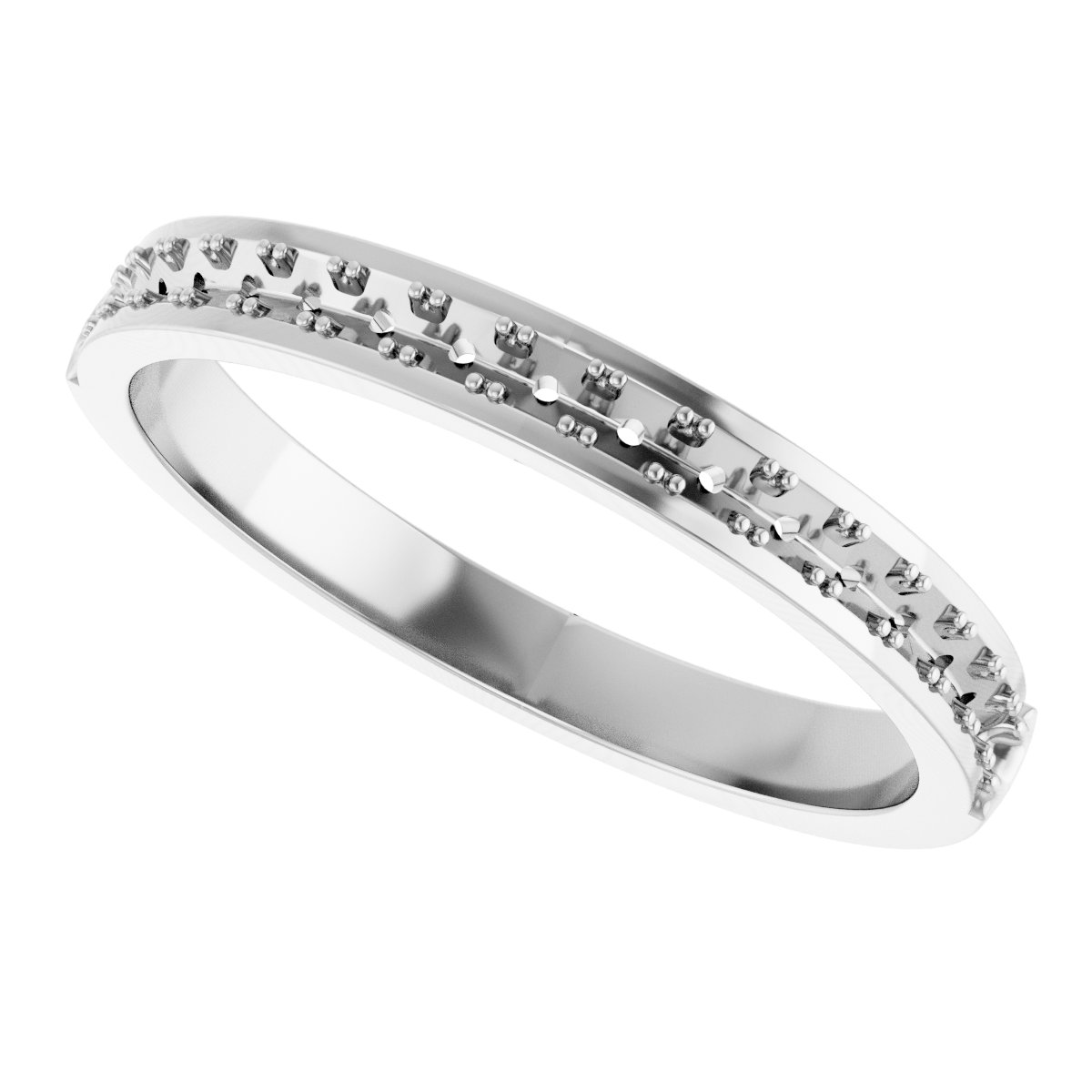 14K White 1/4 CTW Diamond Anniversary Band