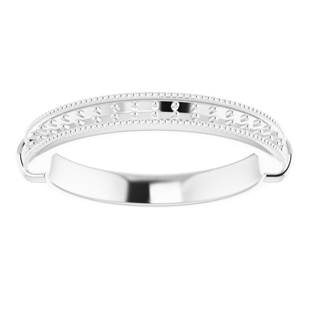 Band Mounting for 6x4 mm Emerald Ring view 5