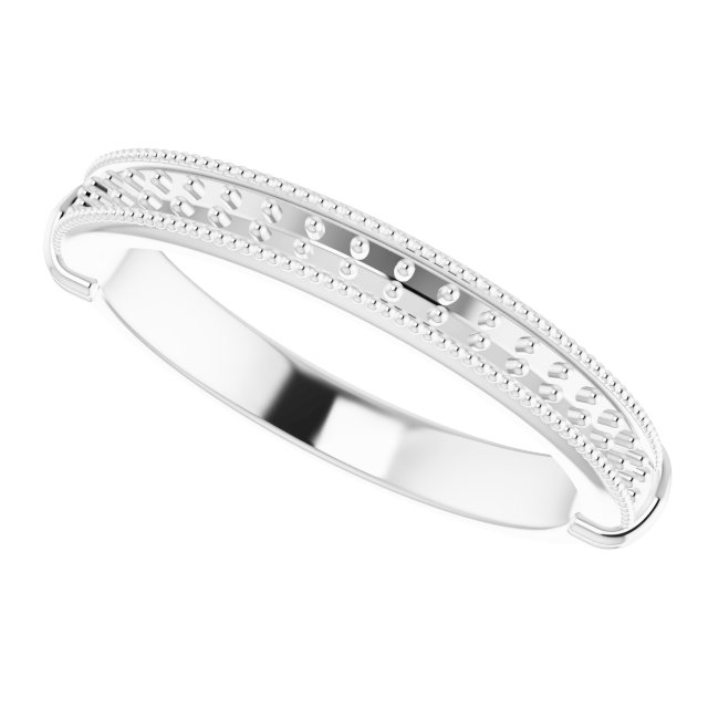 Band Mounting for 6x4 mm Emerald Ring view 9