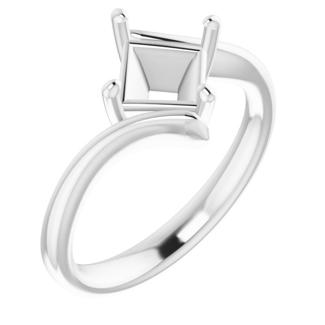 Solitaire Bypass Engagement Ring
