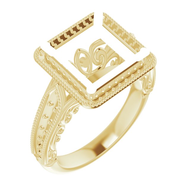 Halo-Style Vintage-Inspired Engagement Ring