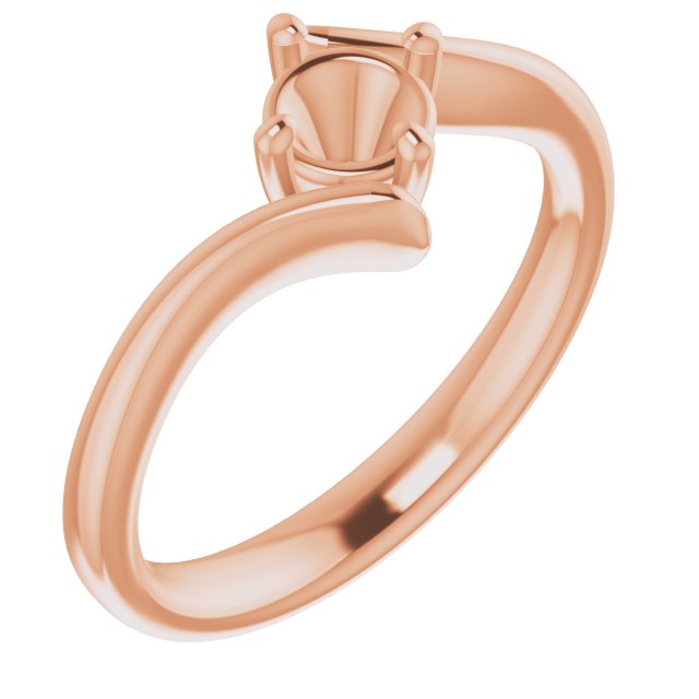 Solitaire Bypass Engagement Ring