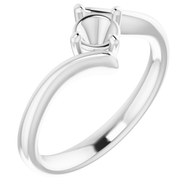 Solitaire Bypass Engagement Ring