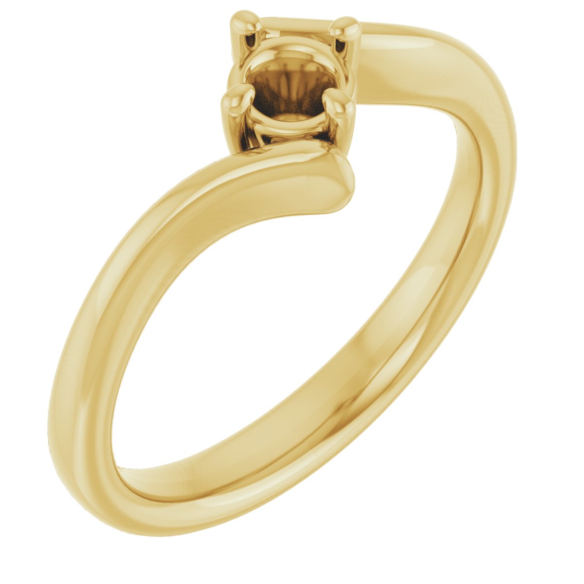 Solitaire Bypass Engagement Ring