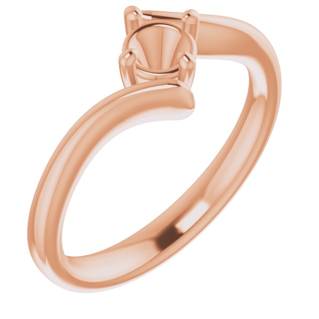 Solitaire Bypass Engagement Ring