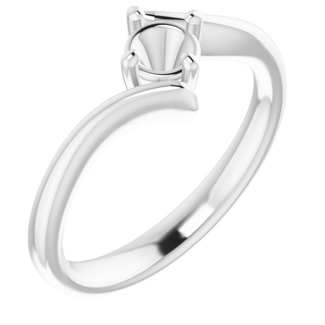 Solitaire Bypass Engagement Ring
