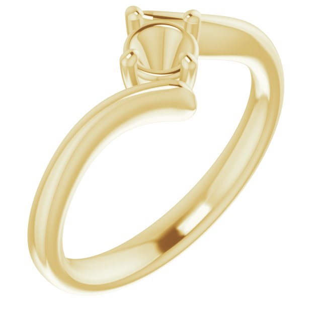 Solitaire Bypass Engagement Ring