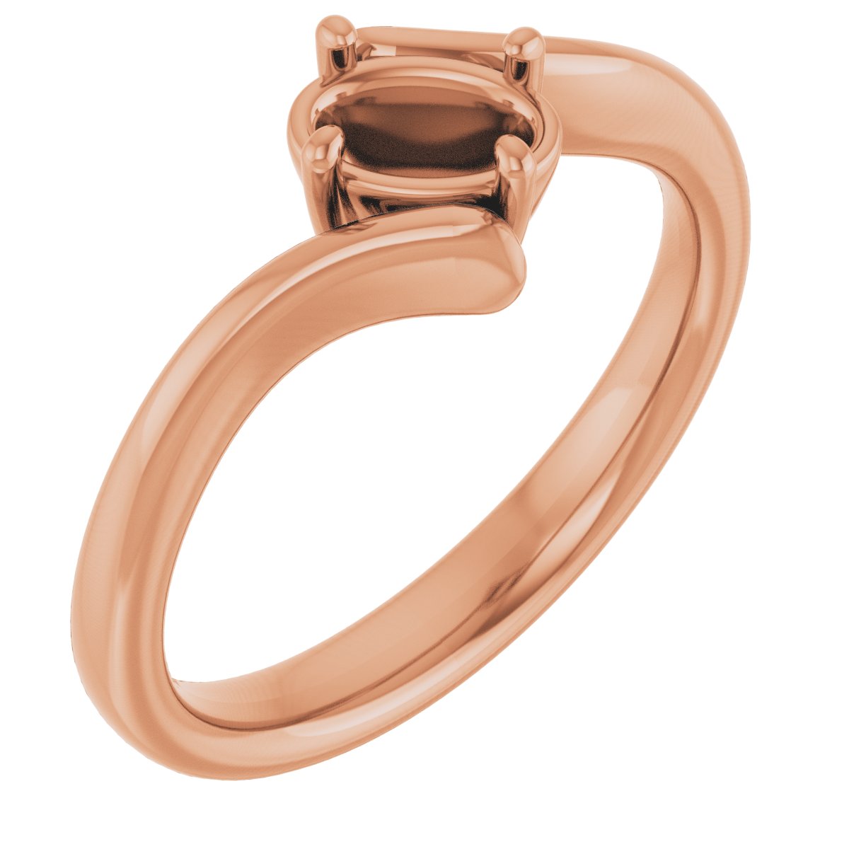 Solitaire Bypass Engagement Ring