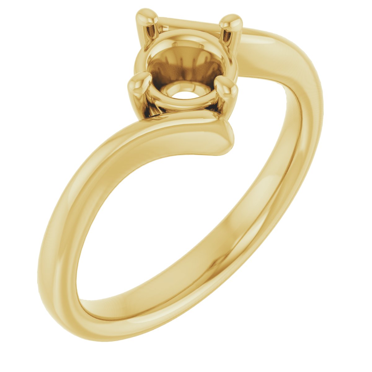Solitaire Bypass Engagement Ring