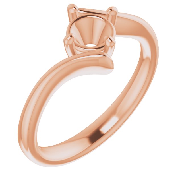 Solitaire Bypass Engagement Ring
