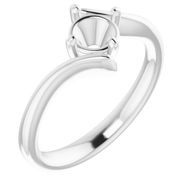 Solitaire Bypass Engagement Ring