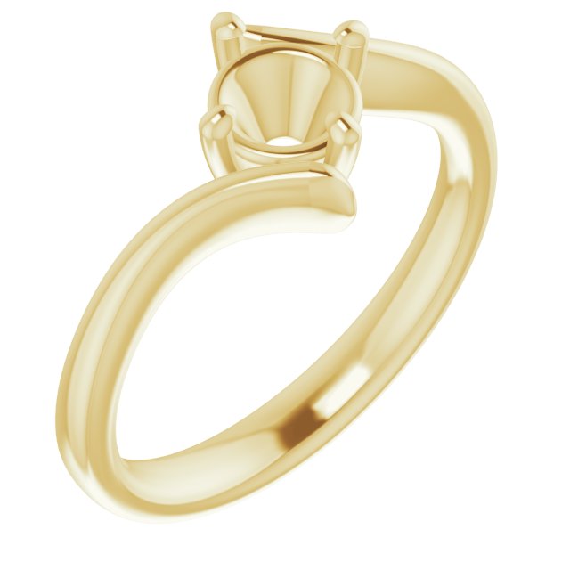 Solitaire Bypass Engagement Ring