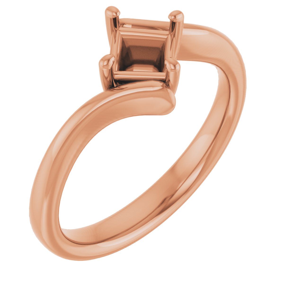 Solitaire Bypass Engagement Ring