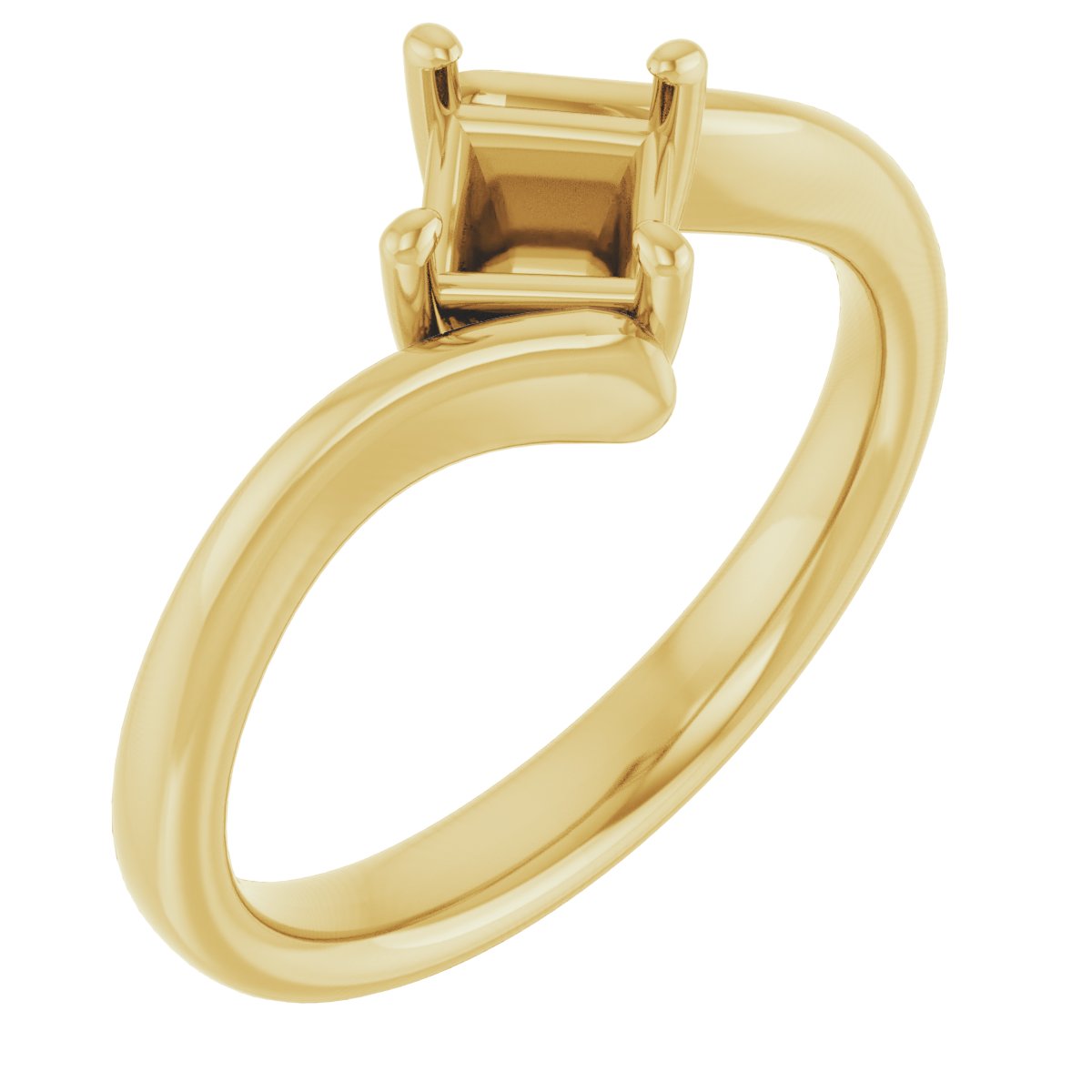 Solitaire Bypass Engagement Ring